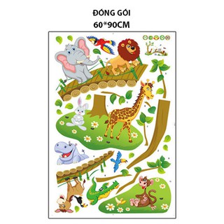 Decal dán tường Bé đi sở thú - HPMABC1041