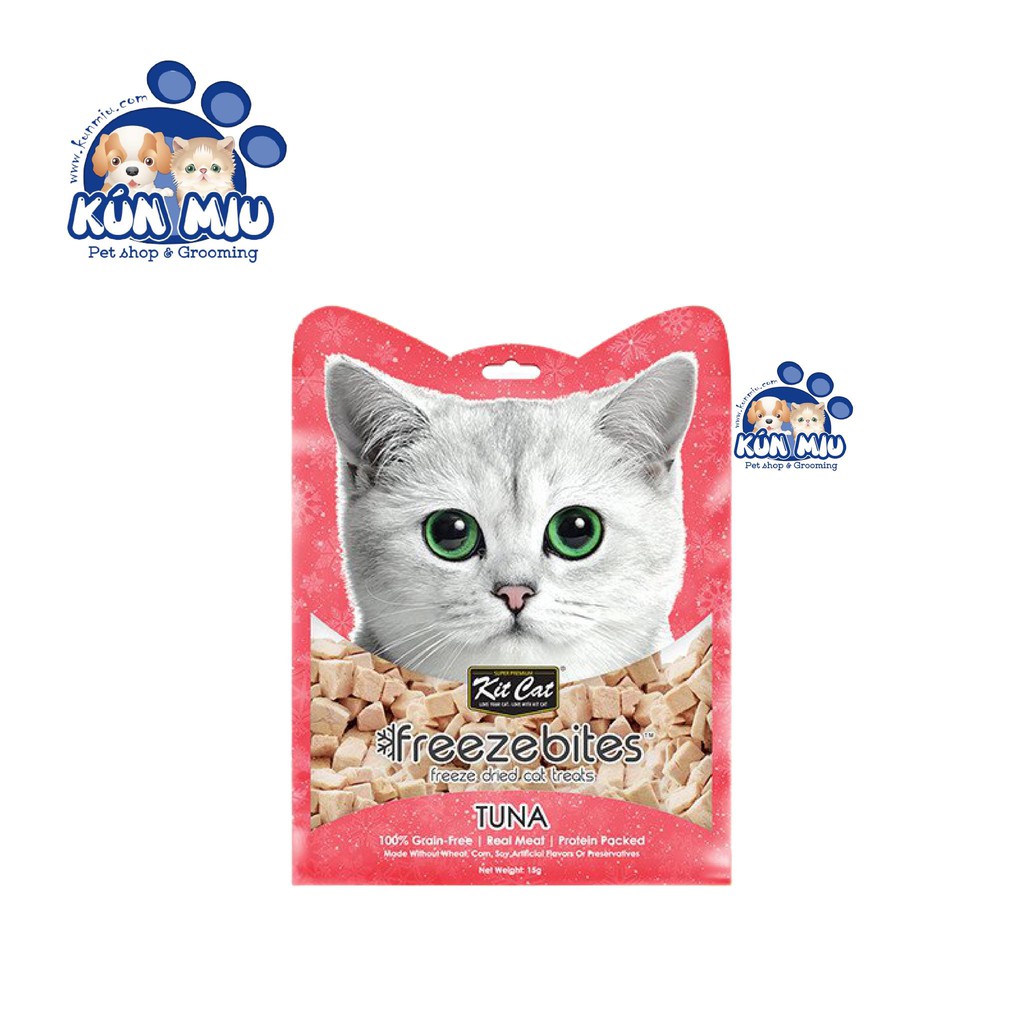  Thức ăn dinh dưỡng thịt đông khô cho mèo Snack Freeze Bites KitCat 15g