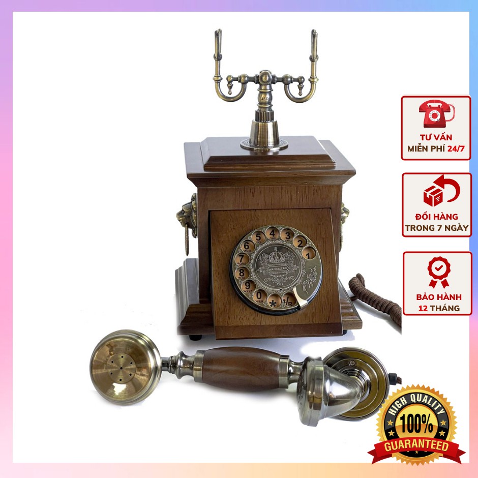 Điện thoại bàn chất lượng Châu Âu - Phong cách TÂN CỔ ĐIỂN sang trọng đẳng cấp mang lại không gian sống ấm áp DT10.