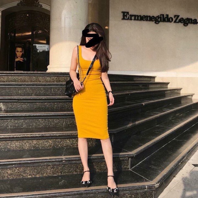 Váy zara vàng xk