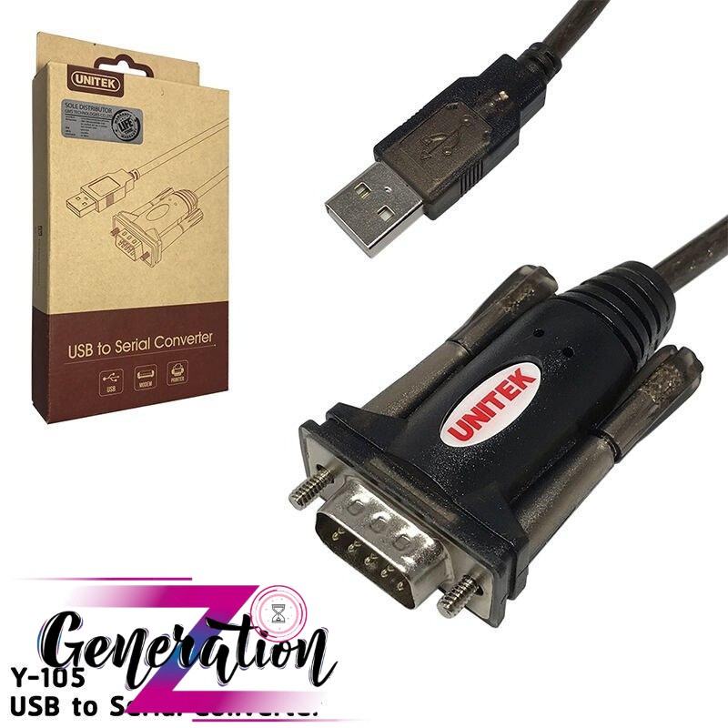 Cáp USB to RS232 (USB to com) Unitek Y-105