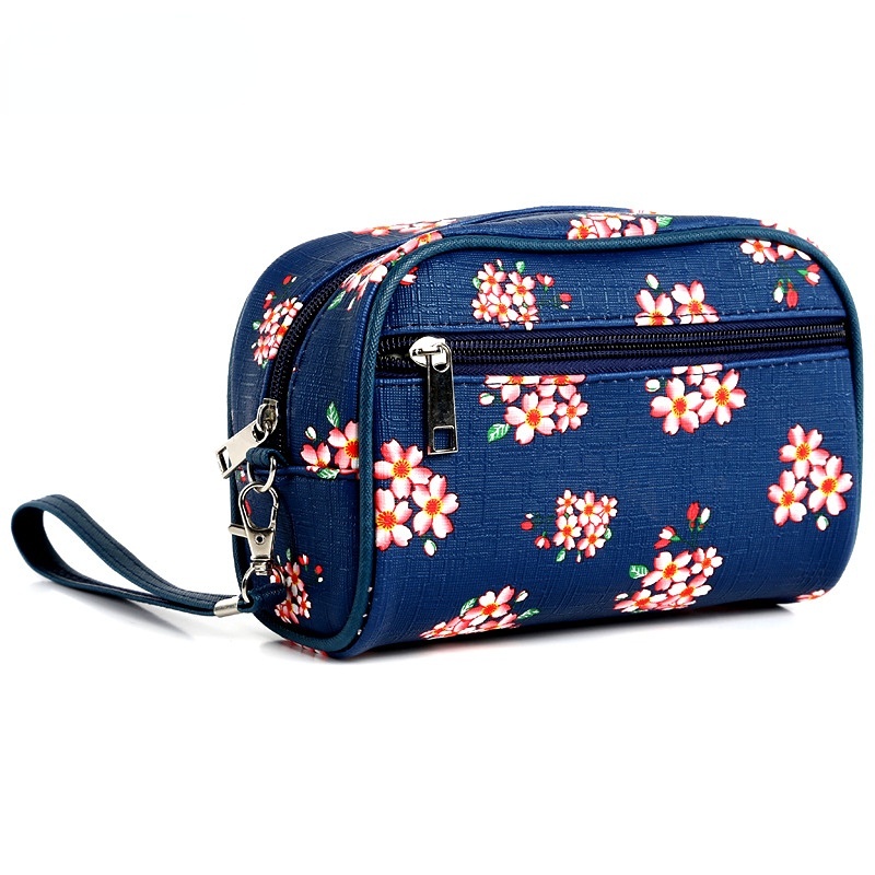 Túi Đựng Mỹ Phẩm Cầm Tay In Họa Tiết Hoa Lựu Mới Dành Cho Đi Du Lịch