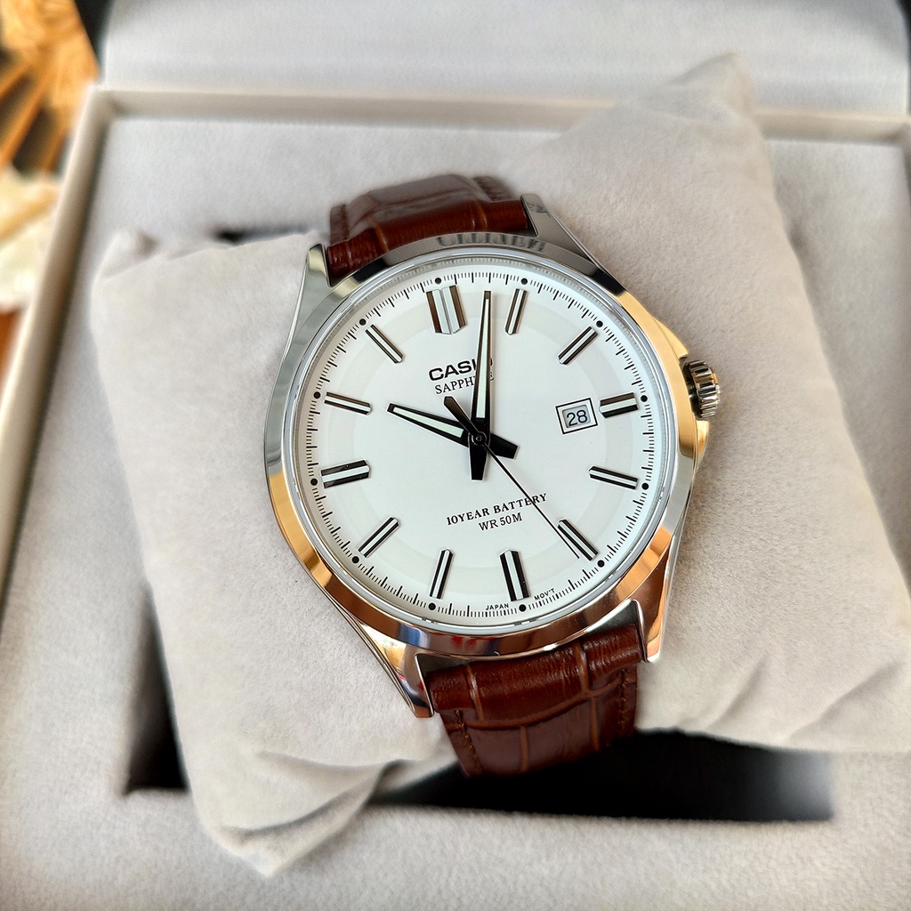 Đồng hồ nam Casio MTS-100 MTS-100D MTS-100Lchính hãng kính SAPPHIRE chống nước 50m | BigBuy360 - bigbuy360.vn