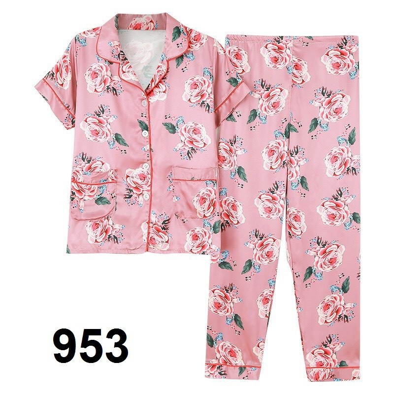 NG9531 - Bộ pyjama nữ chất lụa hàng nhập