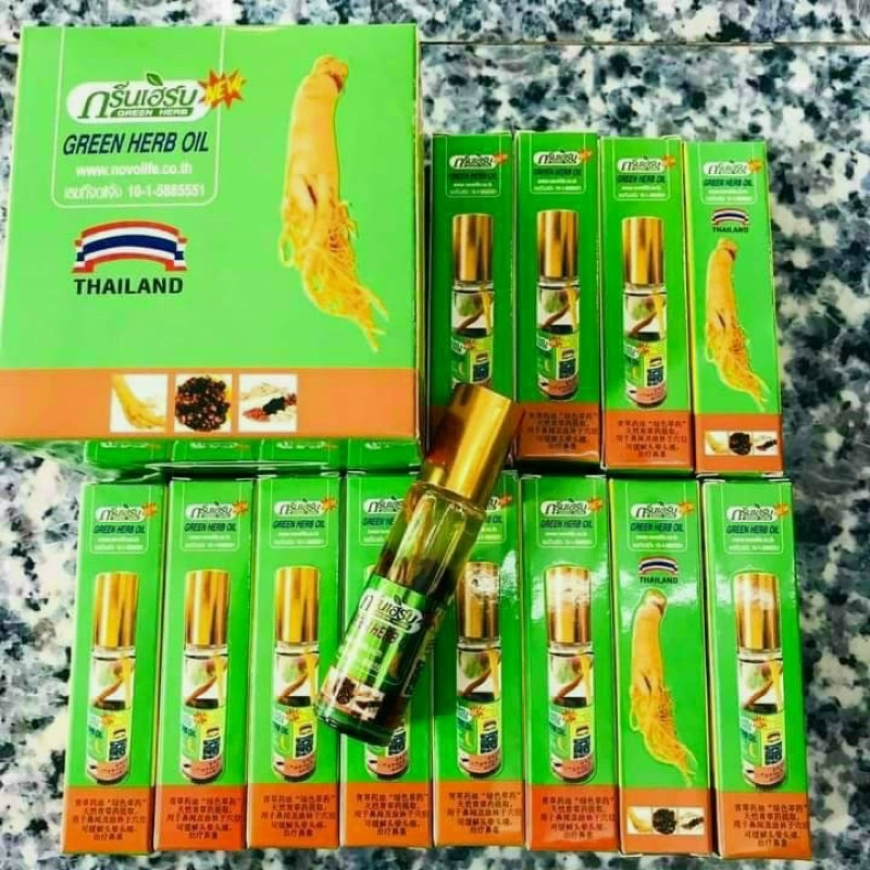 Dầu gió thảo dược Green Herb Oil mẫu mới