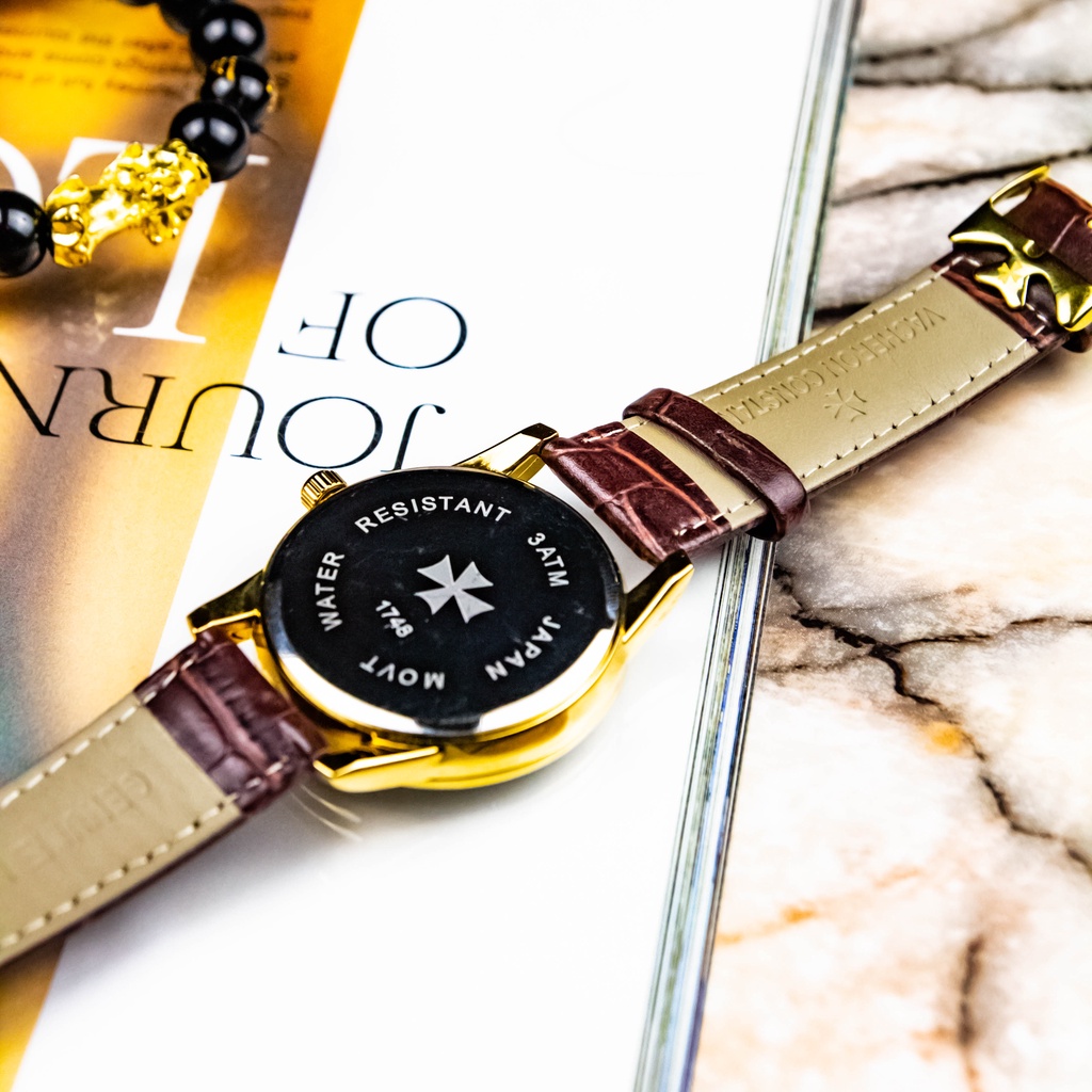 Đồng Hồ Nam dây da VA01 Dây Da Nâu Cao Cấp Mặt Kính Chống Xước, Chống Nước BH Hãng 12 Tháng | BigBuy360 - bigbuy360.vn