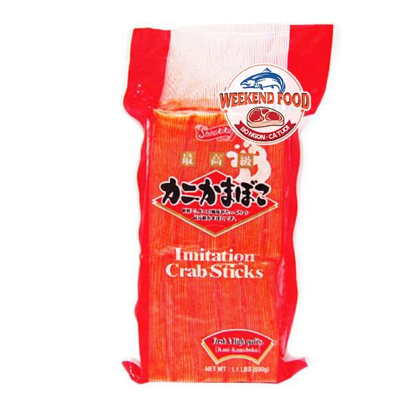 [Hàng chuyên dùng] Thanh giả cua - Imitation Crab Sticks (Shirakiku) - 500g