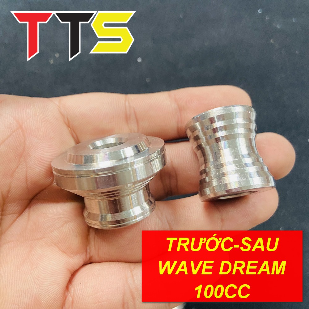 CỤC CANH BÁNH INOX ĐẶC TRƯỚC SAU CHO DREAM, WAVE THẮNG ĐÙM MẪU NHỎ ( BAO RỈ SÉT )