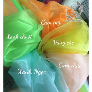 [G02] Vải voan cát kiếng khổ 1m5 - (Chuyên dùng may Scrunchies, Hoa vải,..)Chất hơi cứng, đơ đơ nhẹ S027