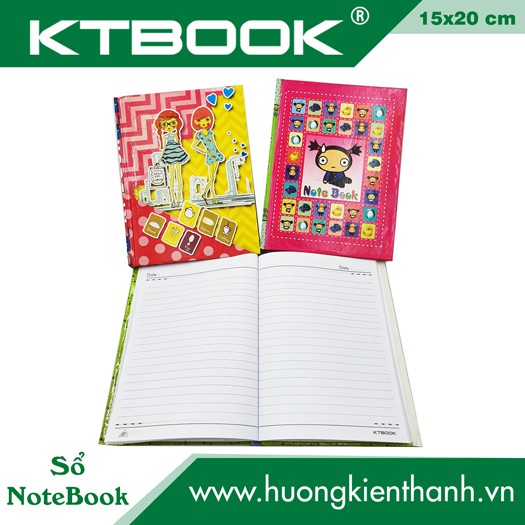 Sổ Bìa Cứng ghi chép NoteBook Khổ Lớn size 15 x 20 cm