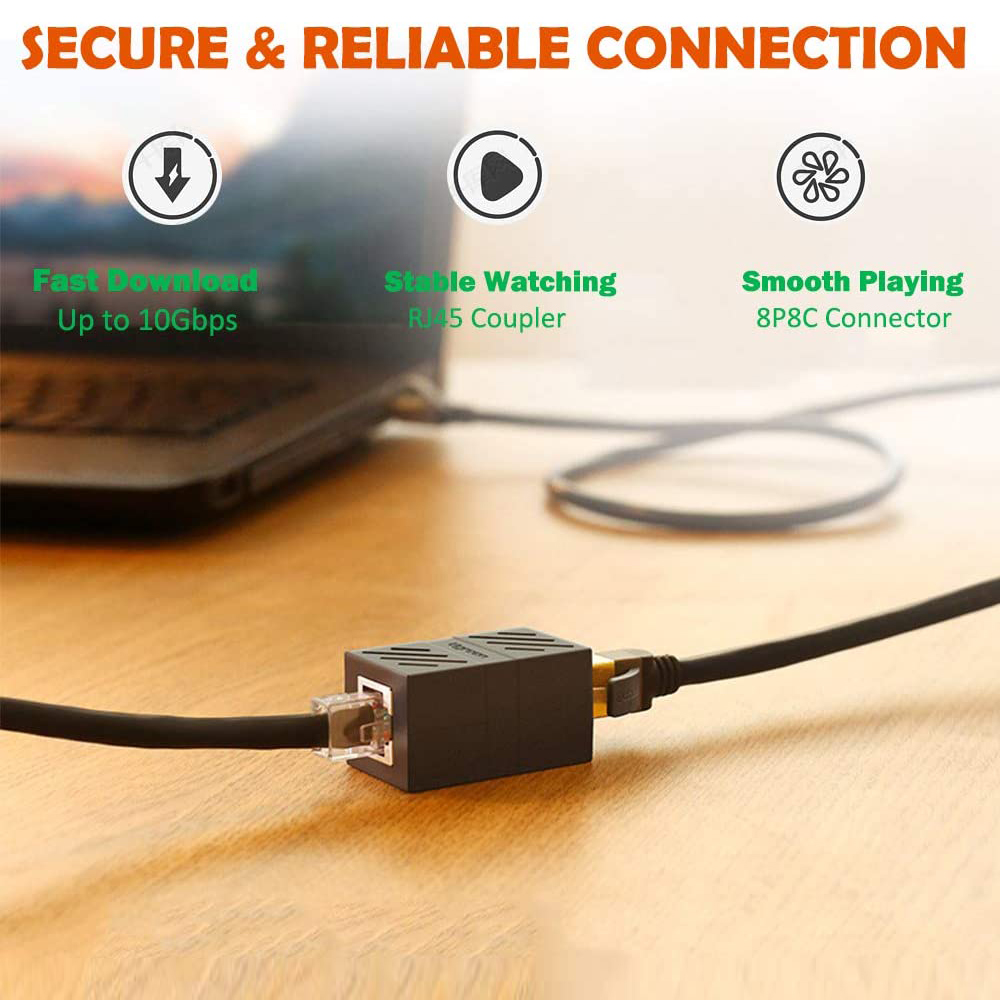 Set 5 Đầu Nối Dây Cáp Mạng LAN RJ45 8P8C Nối Dài Chuyên Dụng Cho Laptop PC RJ45 Cat5e Cat7/Cat6/Cat5e