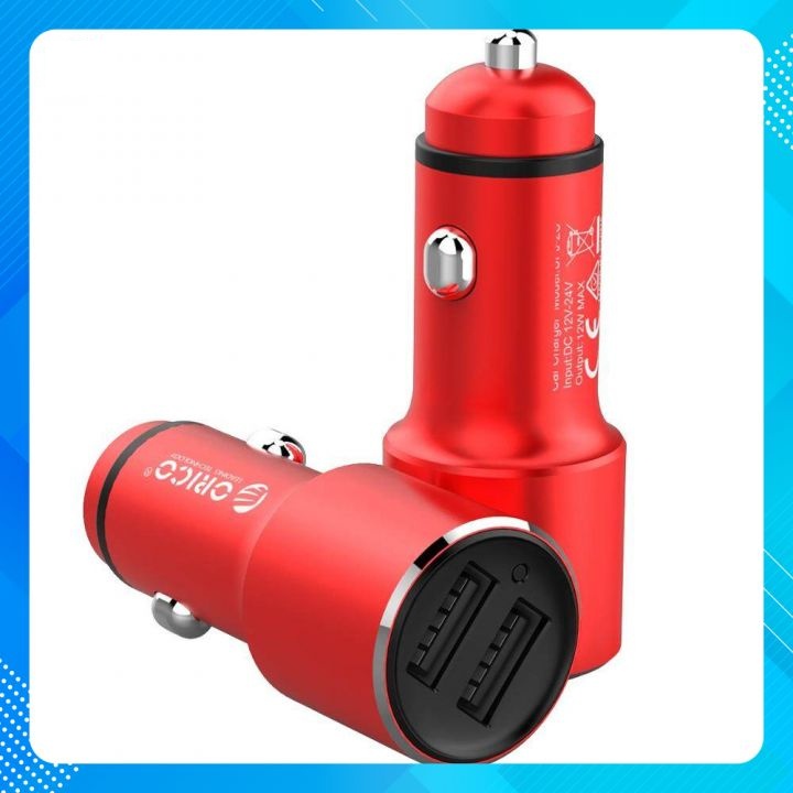 Tẩu Sạc Ô Tô ORICO 2 Cổng USB 12W Orico UPJ-2U - Phụ Kiện Dành Cho Ô Tô Xe Hơi
