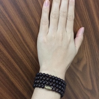Tràng hạt gỗ mun 108 hạt 6 li