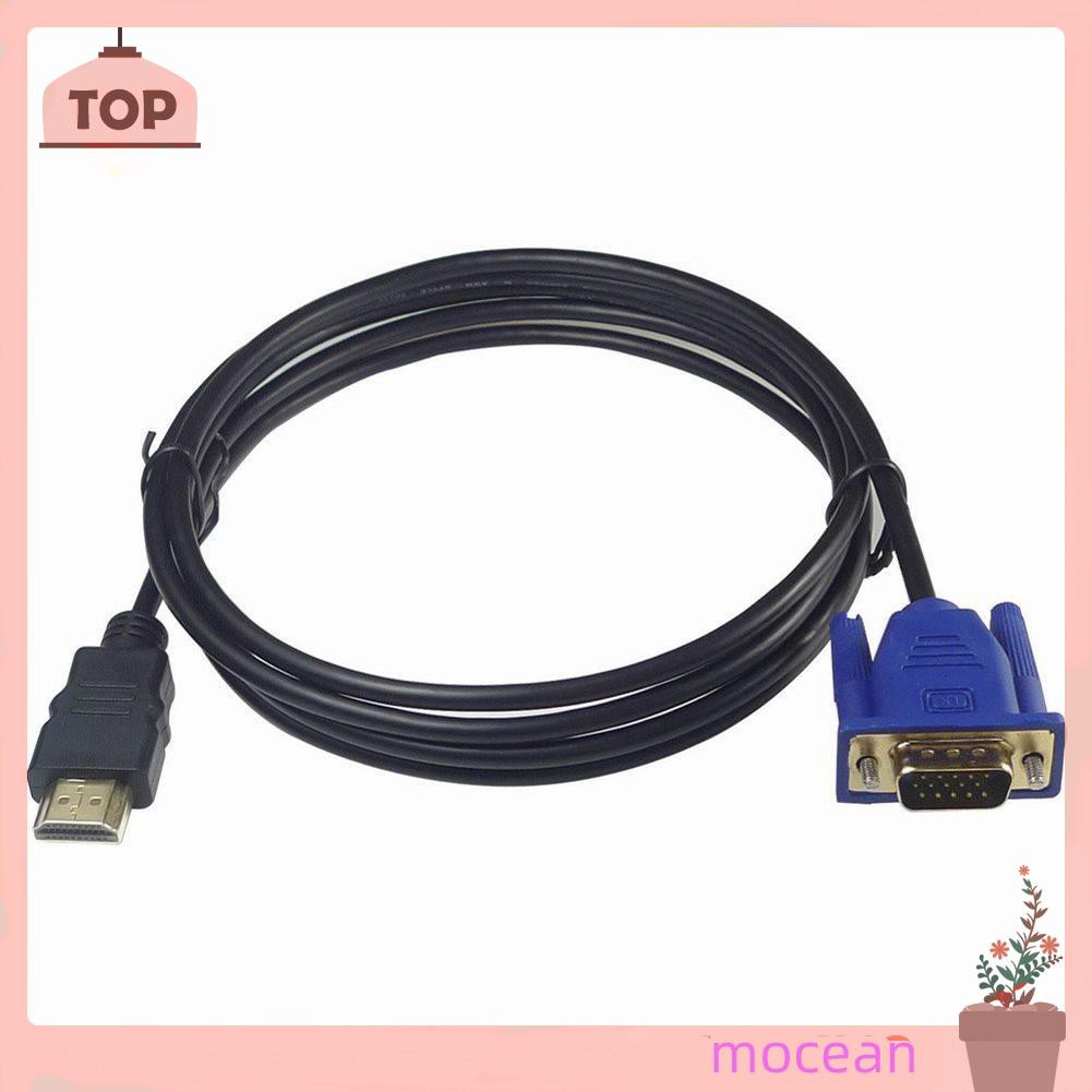 Cáp Chuyển Đổi Từ 6 Ft 1.8m Hdtv Hdmi Sang Vga Male Hd15 Cho Pc Tv Df