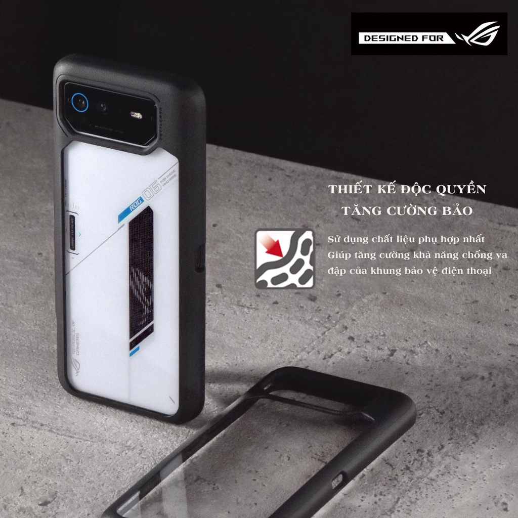 Ốp Lưng Điện Thoại Devilcase Lite Plus Khánh Khuẩn dành cho ASUS - ROG Phone 6/ 6 Pro - Hàng cao cấp Chính hãng