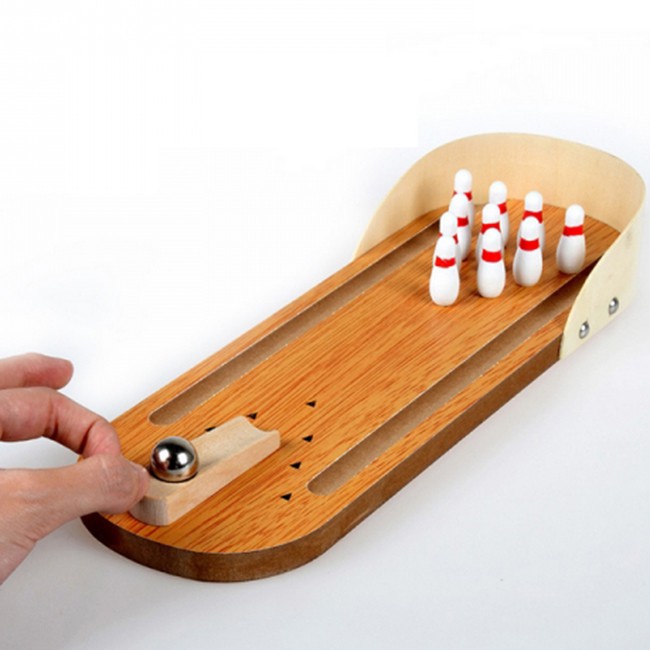 Bộ đồ chơi bowling bằng gỗ mini - Đồ chơi vận động cho bé