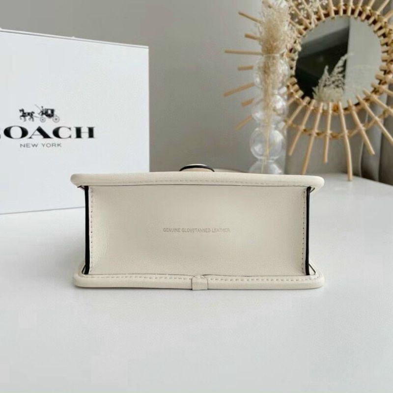 TÚI COACH TRẮNG PHỐI HOA XINH