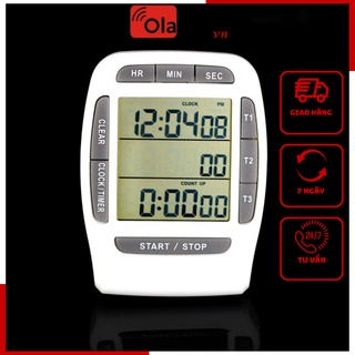 Đồng hồ bấm giờ hẹn giờ đếm ngược 3 kênh