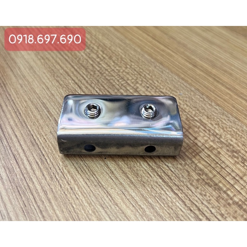 Bát U6F Inox 304 cao cấp - bắt kính kệ nhà tắm - vách cố định tặng kèm  vít  bắt  304 và Tacke