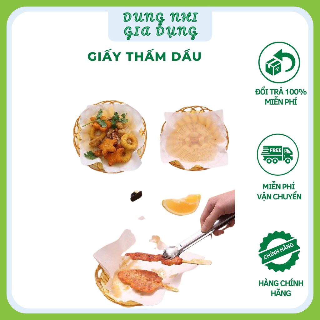 Giấy Thấm Dầu Chiên Rán Hàng Nội Địa Trung Giấy Hút Dầu Thực Phẩm An Toàn Vệ Sinh Cho Món Ăn