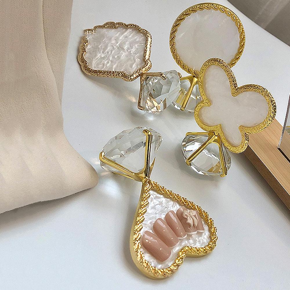 OCEANMAP Kệ Trưng Bày Móng Tay Giả Hình Vỏ Sò / Trái Tim Sành Điệu Cho Nữ