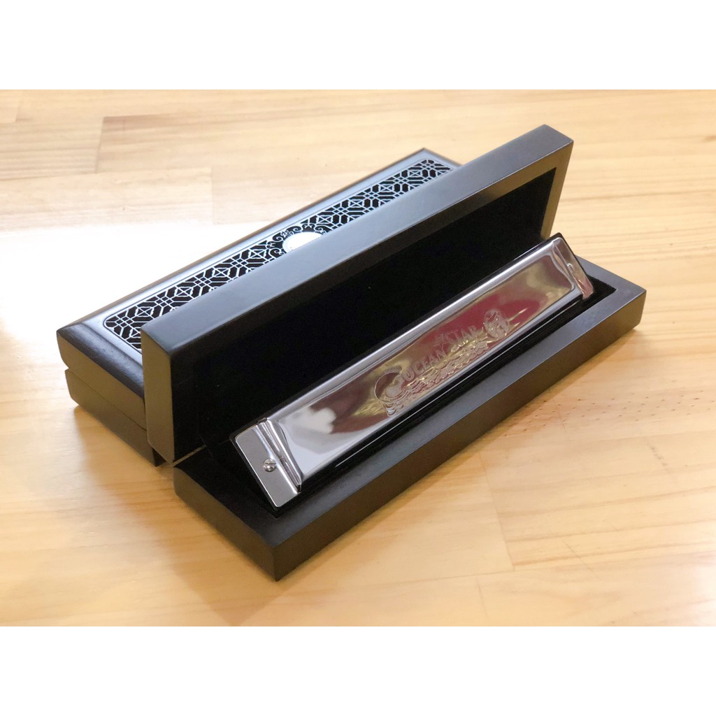 Kèn harmonica hohner Ocean Star hộp gỗ