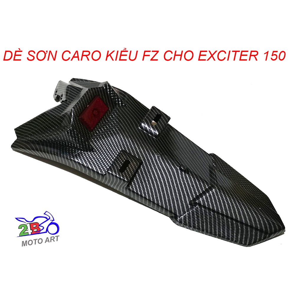 DÈ FZ CHO EXCITER 150 SƠN CARBON ĐEN