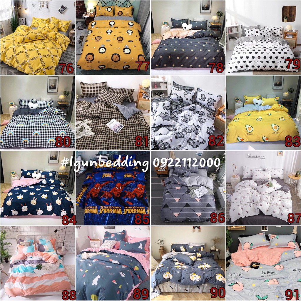 (200 mẫu) Set Chăn Ga Gối Poly Cotton (có thể làm Chăn TRẦN BÔNG) 4 món nhập khẩu