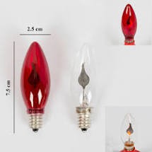 Bóng lửa leb cho bàn thờ 3w _đuôi đèn 12
