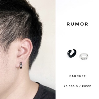Khuyên kẹp không cần bấm đính đá 2 màu