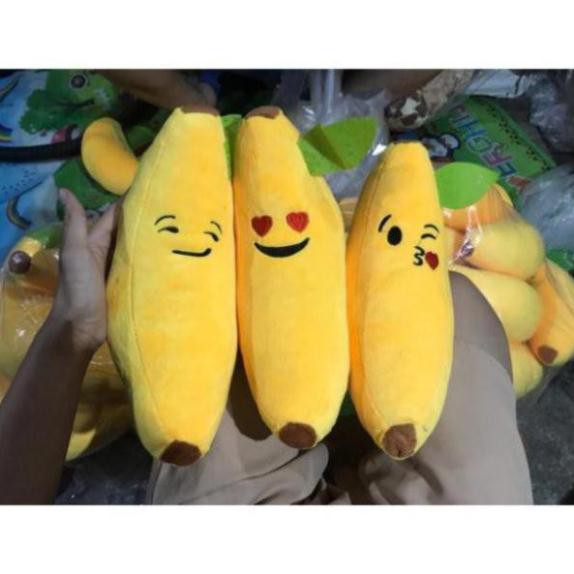 Gối ôm gấu bông trái chuối nhồi bông đáng yêu