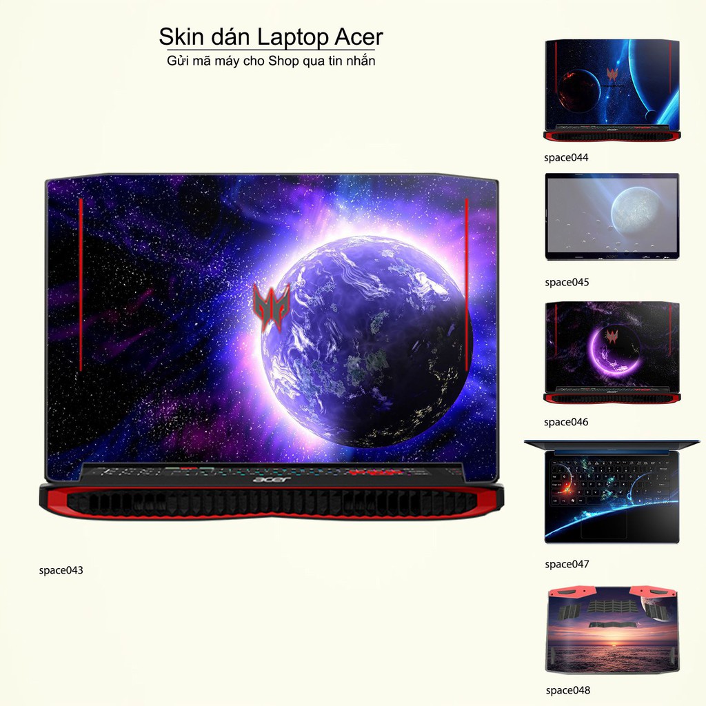 Skin dán Laptop Acer in hình không gian _nhiều mẫu 8 (inbox mã máy cho Shop)