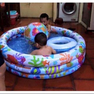 Bể boi 3 chi tiết + keo vá phao bơi 