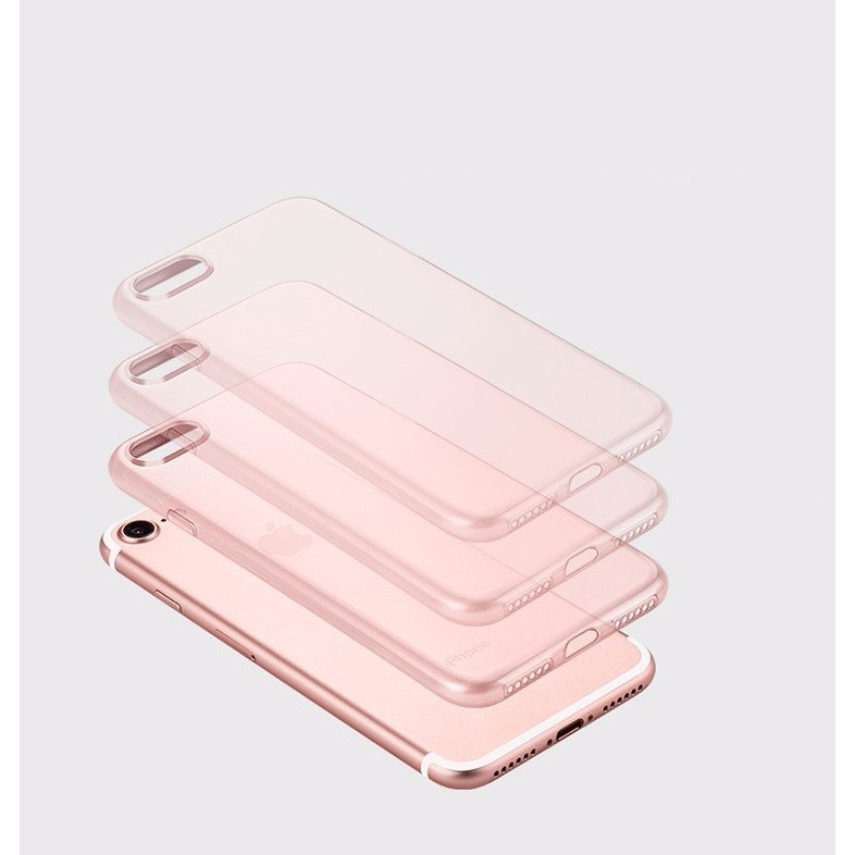 Ốp silicon TPU HOCO iPhone 6 Plus/7 Plus Light Colored Case (Hồng) - Chính hãng - Thegioiphukien.vn