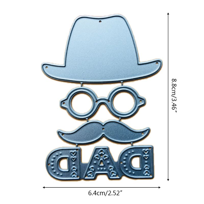 Khuôn Cắt Giấy Làm Từ Kim Loại Hình Chữ Blala Hat Dad Trang Trí Scrapbook