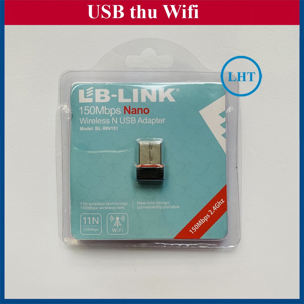 USB thu Wifi cho Laptop, máy tính để bàn - PC không dây LB-LINK chuẩn N 150Mbps