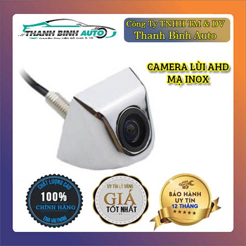 Camera Lùi CCD (HD) Mạ Inox - Cho Độ Nét Cao - Hành Chính Hãng Có Bảo Hành