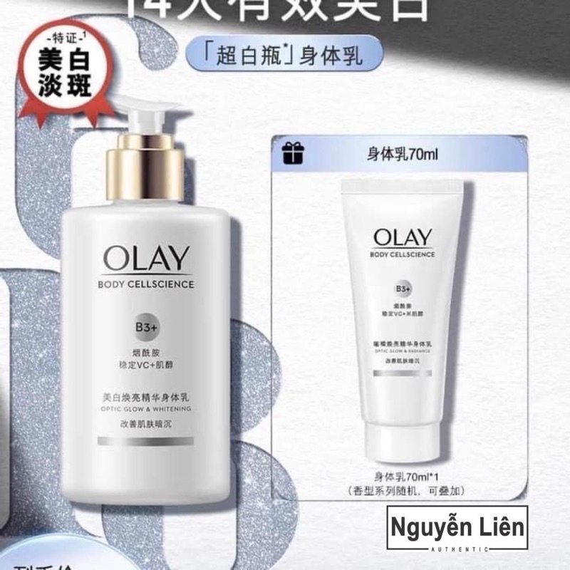 Sữa dưỡng thể olay mẫu mới