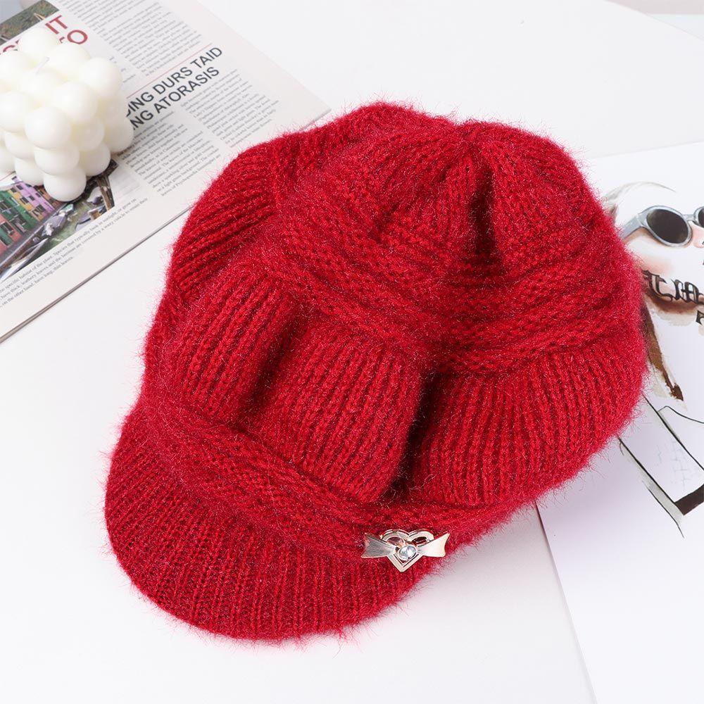 EUCA Mũ Len Dệt Kim Màu Sắc Xinh Xắn Cho Nữ