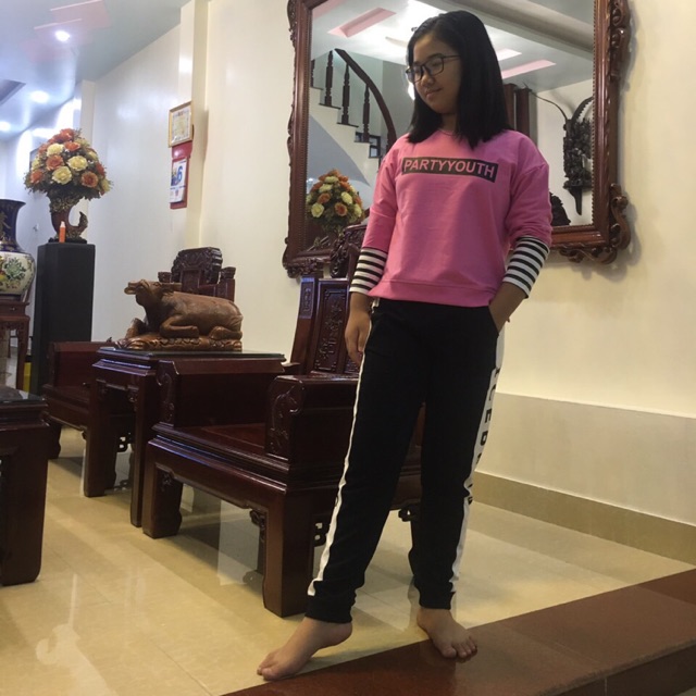 BỘ NỈ DA CÁ BÉ GÁI ( 20-50KG)