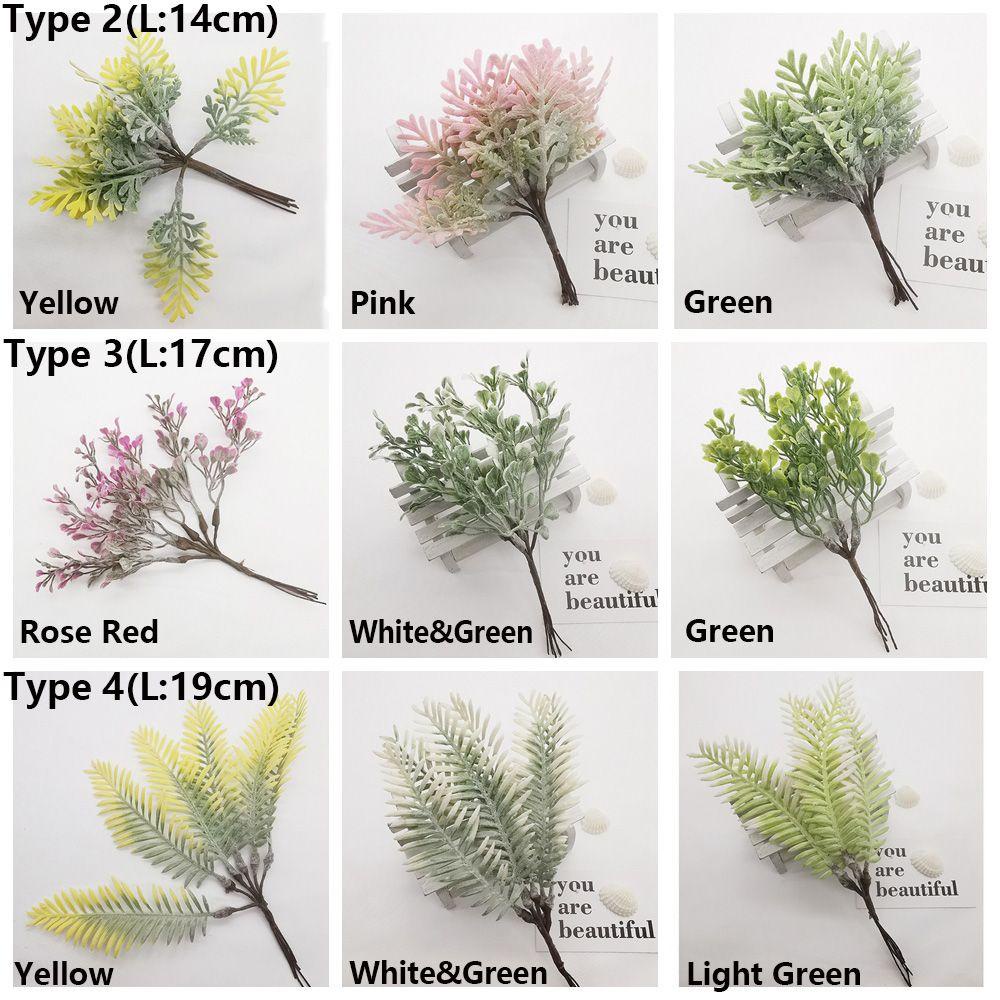 KUNHEV Bộ 6 Cành Hoa Mẫu Đơn Giả Trang Trí Giáng Sinh DIY