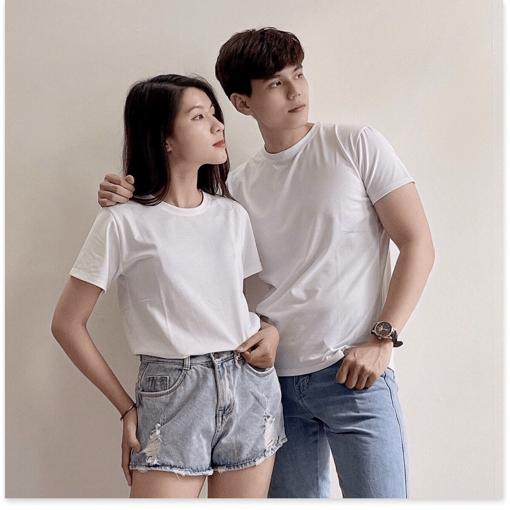 Áo thun cổ tron hottrend NAM NỮ NGẮN TAY CỰC ĐẸP CHO CÁC BẠN TRẺ KHANH AN