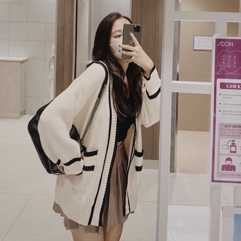 ÁO CARDIGAN ULZZANG KHÔNG NÚT