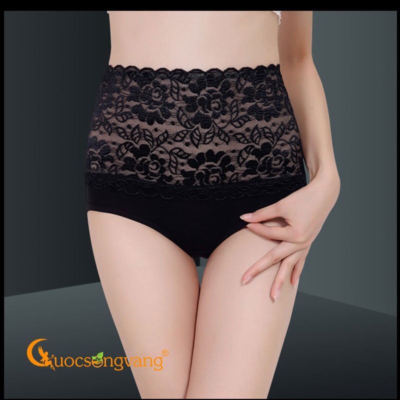 Quần lót nữ lưng cao quần lót ren giấu bụng GLDL021 Cuocsongvang