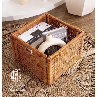 Giỏ mây đựng đồ, thùng đựng quần áo bằng mây