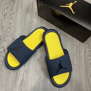 Dép jordan hydro xanh vàng hot