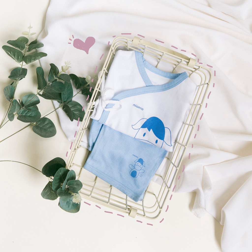 Áo Sơ Sinh Dài Tay, Cài Lệch MIOMIO - Họa Tiết Thỏ Chó Cho Bé Trai, Bé Gái (Từ 0-6 tháng), Vải Cotton