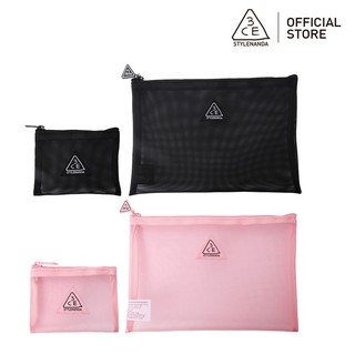 Túi 3CE Dạng Lưới Đựng Mỹ Phẩm Tiện Dụng Xinh Xắn 22x15x1cm
