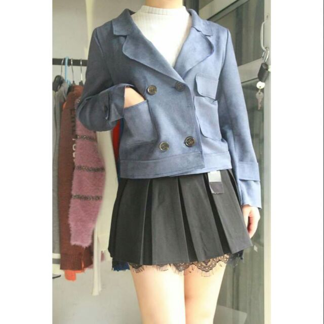 ÁO DA LỘN CỔ VEST