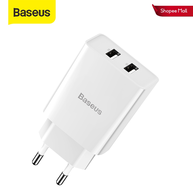Củ Sạc Baseus 5V 2.1A Cổng USB Phù Hợp Mang Đi Du Lịch Cho Samsung Xiaomi iPhone